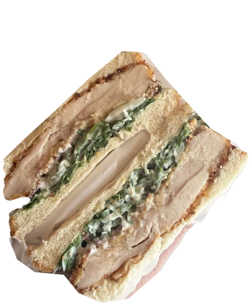 The Chicken Piccata, photographed in cross-section.