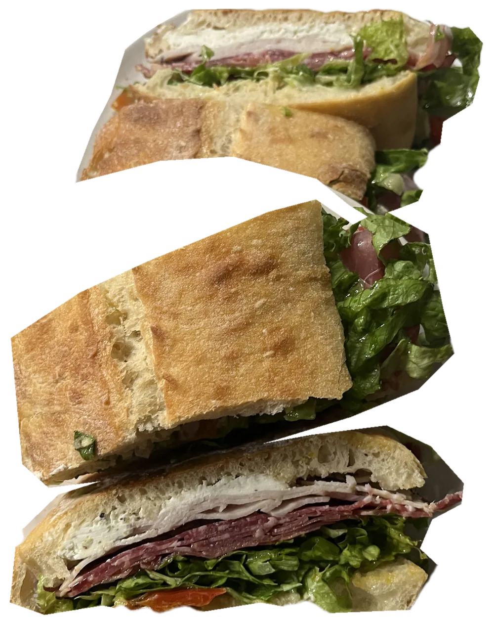 The Italian Riff, photographed in cross-section.