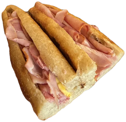 The Jambon-Beurre, photographed in cross-section.