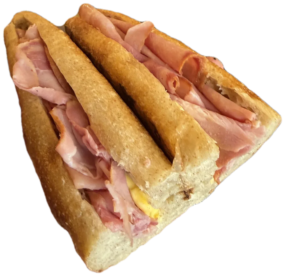The Jambon-Beurre, photographed in cross-section.