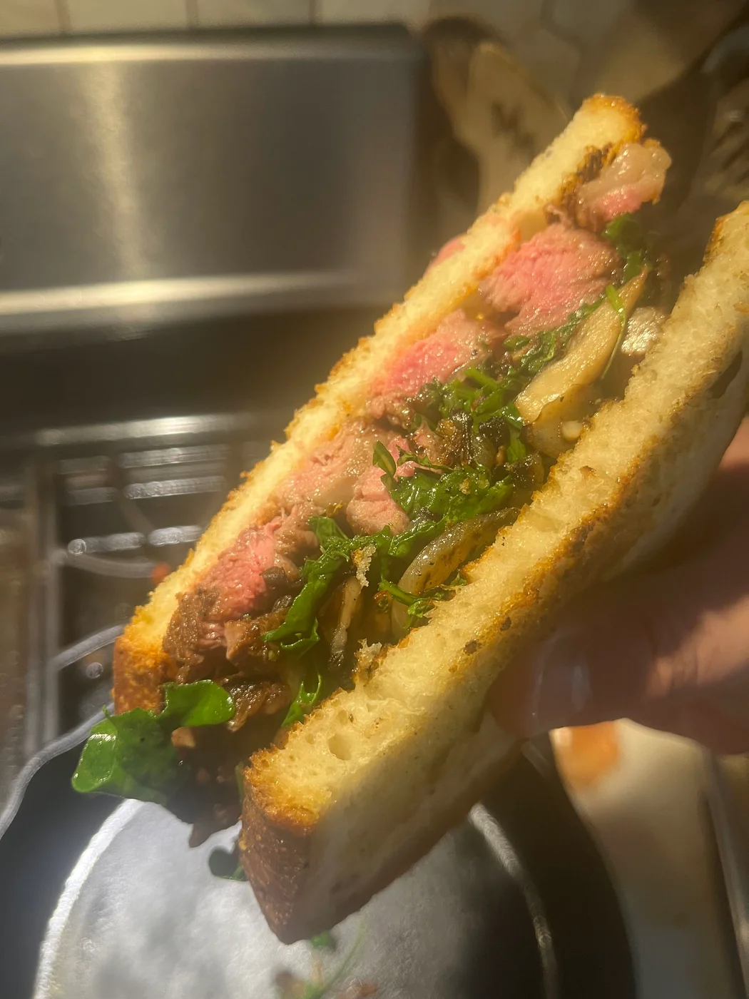 The original photograph of The Steak au Poivre.